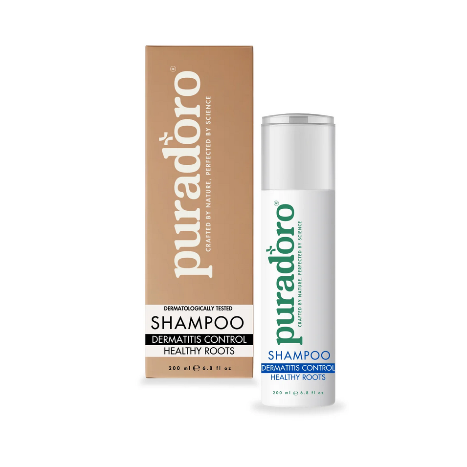 dermatitis shampoo Šampūnas nuo seborėjos & sveiki plaukų folikulai – ramina galvos odą, mažina pleiskanojimą ir dirginimą 200ml - Image 1