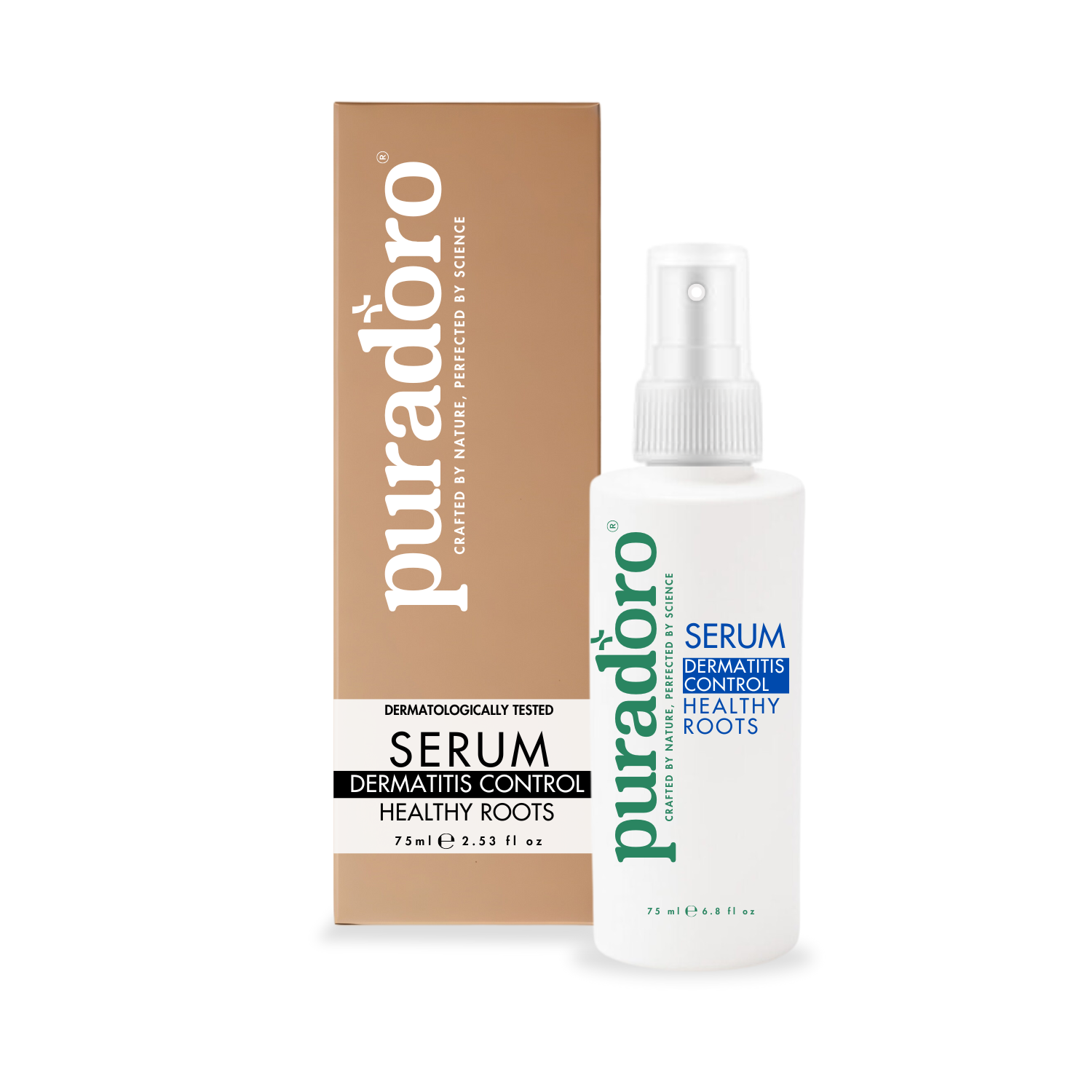 dermatitis serum Plaukų serumas nuo seborėjos ir sveikų svogūnėlių – Malšina niežėjimą, paraudimą ir sausumą 75ml - Image 1