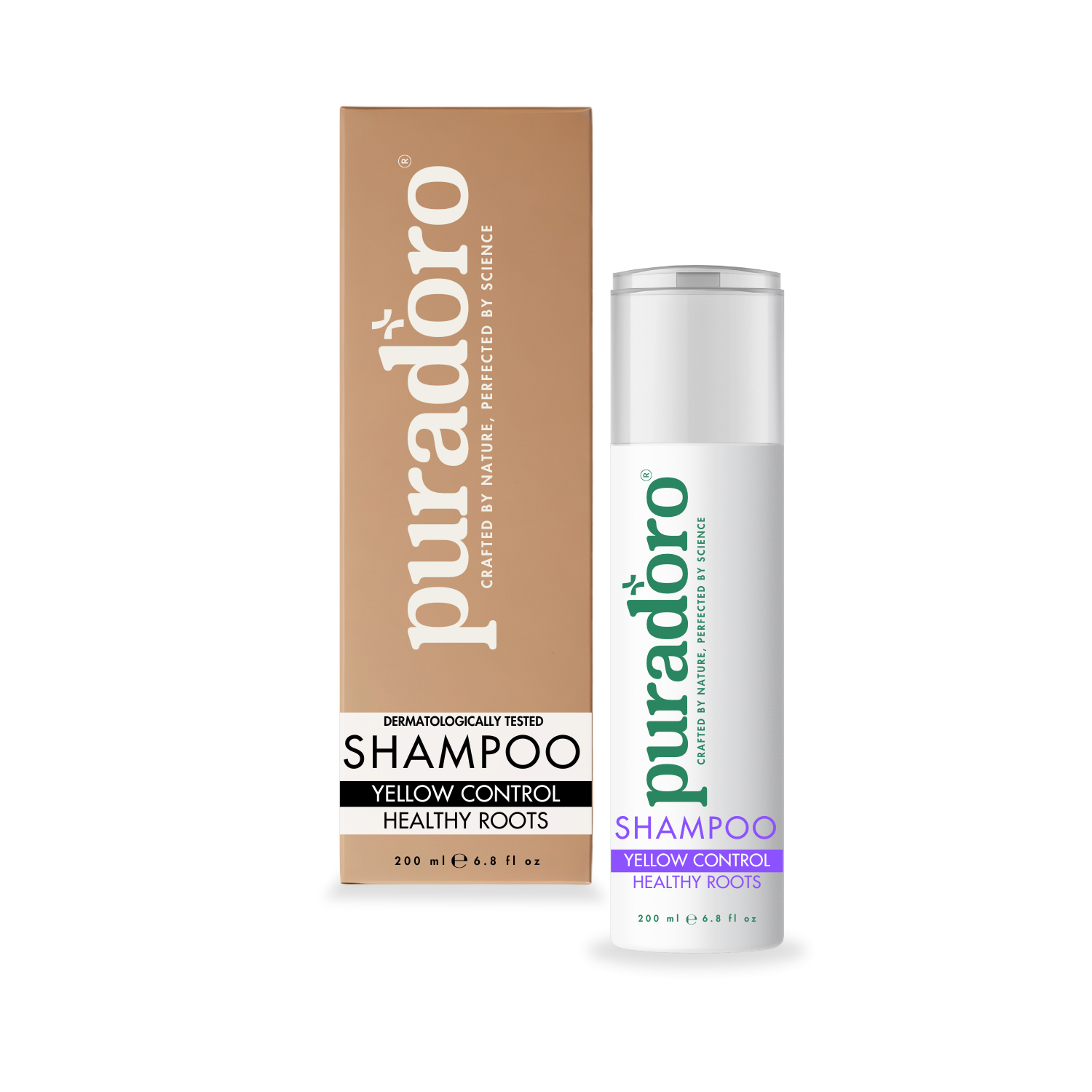 yellow shampoo Anti-Yellow šampūnas & Sveiki svogūnai – Neutralizuoja geltonus atspalvius, šviesina šviesius ir pilkus plaukus 200ml - Image 1